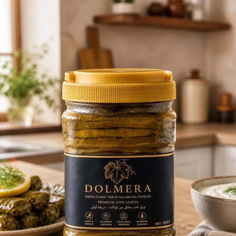 Dolmera Tokat Salamura Yaprak 1 KG Kavanoz