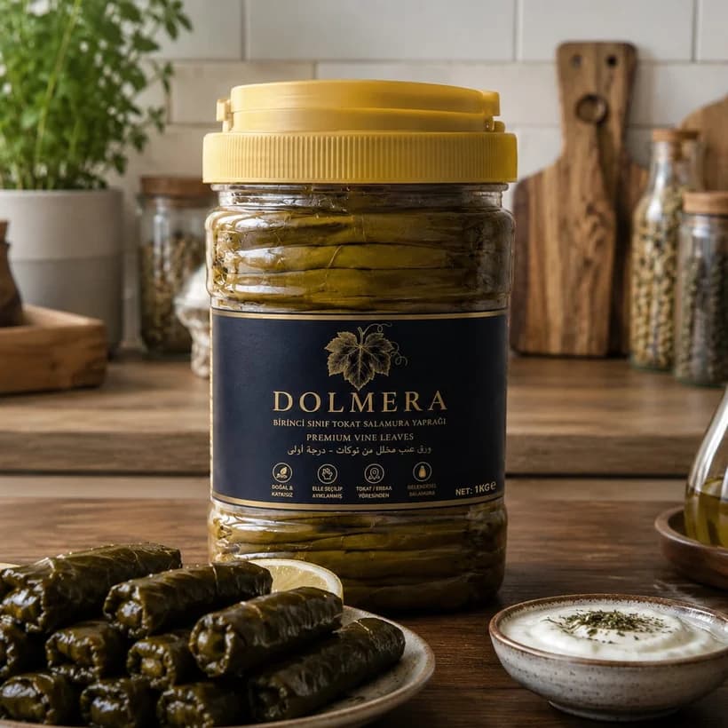 Dolmera Tokat Salamura Yaprak 3 KG Kavanoz